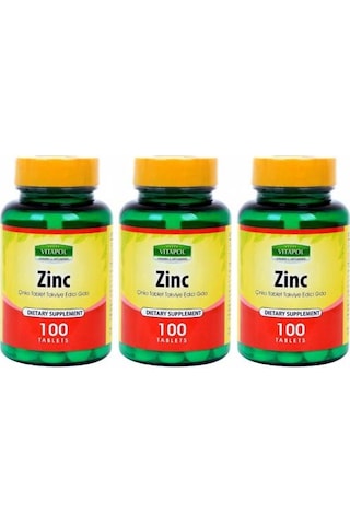 Vitapol Çinko Sülfat 15 Mg 3X100 Tablet Zinc