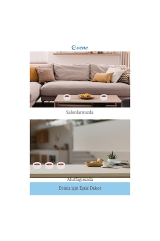 Mumluk Şamdan Tealight Mum Uyumlu Tekerlek Model - Beyaz
