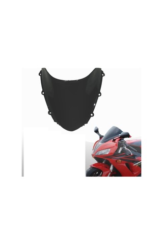 Nayomiglow Motosiklet Ön Camı Honda Cbr1000rr Fireblade / Sc57 2004-2007 İçin Ön Cam Siyah