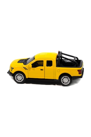 Metal Ford Ranger Pikap Çek Bırak Işıklı Sarı 12 Cm