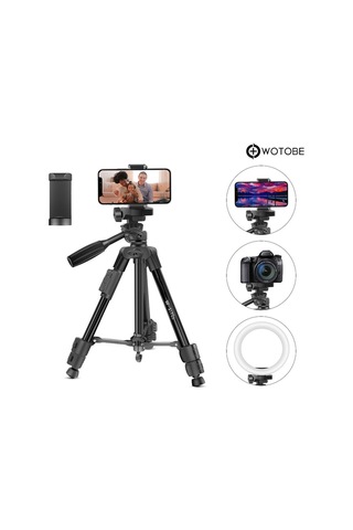 360 Derece Ayarlanabilir Kumandalı 1.25 Metre Profesyonel Kamera Sabitleyici Tripod