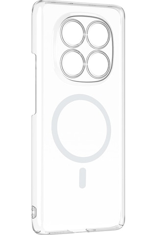 Vendas Xiaomi Redmi Note 14 Pro 4g Kamera Korumalı M-safe Şarj Özellikli Şeffaf Zore London Sert Pc Kapak + Polymer Nano Ekran Koruyucu Şeffaf