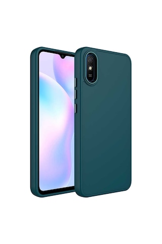 Xiaomi Redmi 9A Kilif Metal Çerçeve Lansman Silikon Kapak 563257488