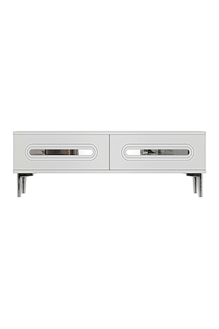 Tsa1220bs - Ranytv120 Tv Stand, Tv Sehpası Beyaz - Sılver 120cm