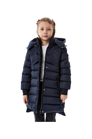 Benitto Kids Kız Çocuk Kapüşonlu Kışlık Şişme Mont 51356 Lacivert