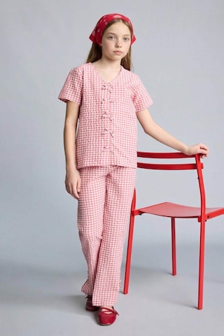 Defacto Regular Fıt 2li Pijama Takımı Kız Çocuk H2657a826spbr96 Pembe-br96
