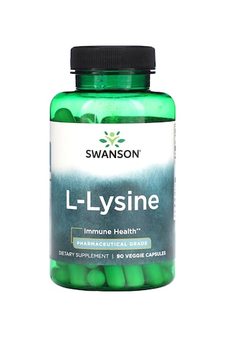 Swanson, L-lysine, Lizin 500 Mg, 90 Veggie Capsules