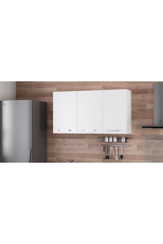 Minar 130 Cm Mutfak Dolabı Beyaz 130-B1-Üst Modül Beyaz