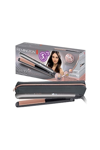 Remington S8598 Keratin Protect Akıllı Saç Düzleştirici, Saç Hasarına Karşı 3 Kat Daha Fazla Koruma İçin Patentli Isı Koruma Sensörü, Dijital Ekran, 160-230 C