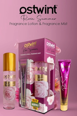 Ostwint Rose Summer Vücut Spreyi, 200ml Vücut Kremi 50ml, Tatlı Yaz Akşamı Esintisi Ve Çiçeksi Parfü