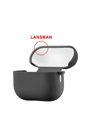 Airpods Pro 2 Uyumlu Premium Lansman Kılıf Kadife İç Astarlı Darbe Emici Silikon Soo-156 Pembe