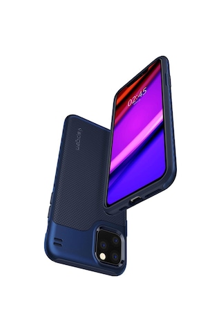 Spigen Apple Uyumlu iPhone 11 Pro İle Kılıf Hybrid Nx Denim Blue