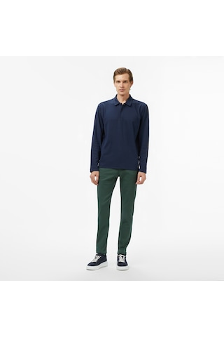 Nautica Erkek Lacivert Classic Fit Uzun Kollu Polo Yaka T-shirtdüzk57018t