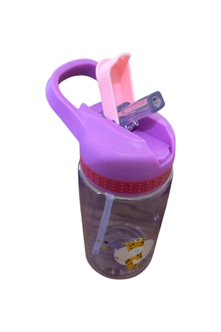 Pipetli Tgb Okul Suluğu - Matara 450 Ml Mor