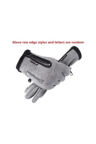 Wezone Kış Spor Eldiveni: Dokunmatik, Rüzgar Geçirmez, Suya Dayanıklı, Sürüş Ve Kayak İçin Isıtmalı Erkek Eldiveni Gri