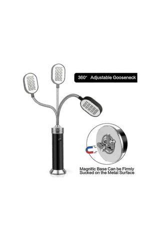 Barbekü Izgara Lambası Manyetik Tabanlı Süper Parlak Led Bar Çok Renkli