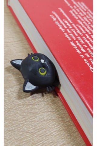 Kedi Figürlü 3 Boyutlu Kitap Ayracı