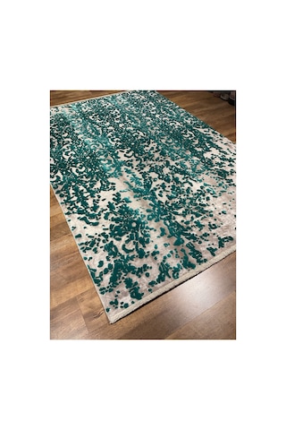 Bamboo 10531a 160x230 Zümrüt Yeşili Halı Yeşil