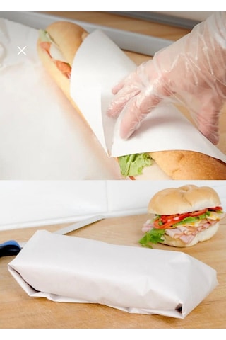 Sandviç Dürüm Hamburger Paketleme Sarma Ambalaj Kağıdı 30x40 1 Kg Sandviç Kağıdı