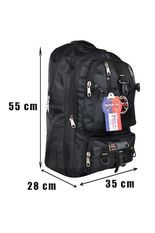Bag Trend Bt Kamp Çantası,outdoor Çanta,dağcı,sırt Çantası,45+ Litre,geniş,su Geçirmez Kalın Kumaş, Siyah