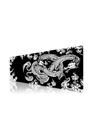 Klasse Pro - 10 Farklı Model Dikişli Kenar 90x40 Cm Oyuncu Gaming Mouse Pad Dragon Knot, 90x40 Cm