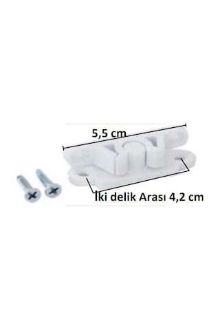 Sineklik Montaj Seti 2 Adet Tutamak, 2 Adet Çıt Çıt, 4 Adet Menteşe, 2 Adet Kol 10 Parça 00-40x00-40