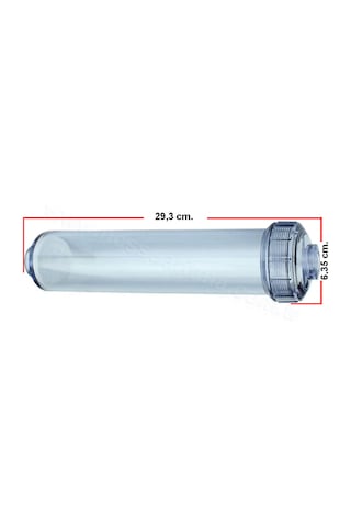 12 Inç Inline Doldurulabilir Şeffaf Filtre Kabı
