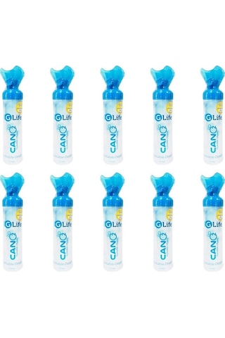 Glife Can O2 Taşınabilir Sprey 200 Nefeslik Oksijen Tüpü x 10