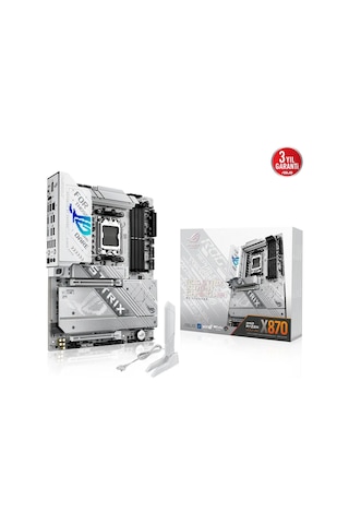 Asus Rog Strıx X870-a Gamıng Wıfı, 4xddr5, 4xm.2, Hdmı, Dp, Type-c, Wi-fi 7, Bluetooth V5.4, Am5 Soket Gamıng Anakart