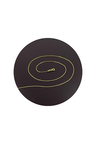 50 Cm Gümüş Zincir Sarı Yaldızlı Renk Gümüş Kolye Zinciri Znc-34 (460551305) 50 Cm Gümüş Zincir Sarı Yaldızlı Renk Gümüş Kolye Zinciri Znc-34 (460551305)