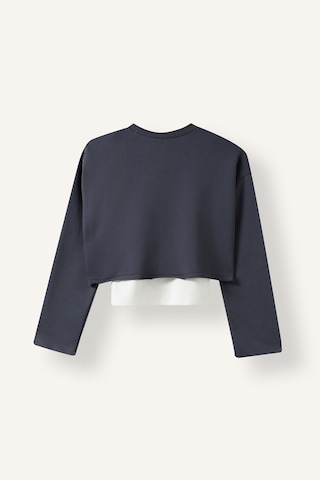Defacto Baskılı Crop Sweatshirt Üst Geniş Paça Alt 3lü Takım Kız Çocuk I7950a826auar31 Antrasit-ar31