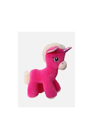 Peluş Boynuzlu At Pony Unicorn 40 Cm Çok Renkli