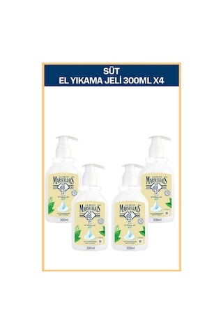 Le Petit Marseillais Nemlendirici Sıvı Sabun Süt 300 ml x4 Ekonom