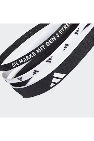 Adidas Black/whıte Saç Bandı 3pp Headban New 3lü Paket Ia3031