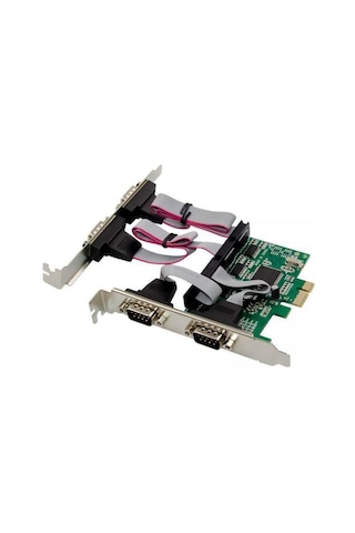 Pci Express 4 Port Com Kart Rs232 Db9 Pcı-e Çoklayıcı Com Kart