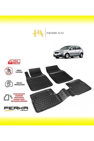 Volkswagen Polo Hb 4.5 Cc 2005-2009 Uyarlanabilir Havuzlu Paspas