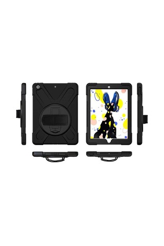 Apple Uyumlu iPad 10.2 2021 (9.Nesil) Defender Standlı Koruyucu Kılıf