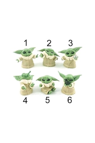 Star Wars 3D Baby Yoda Mini Figür Oyuncak 6cm