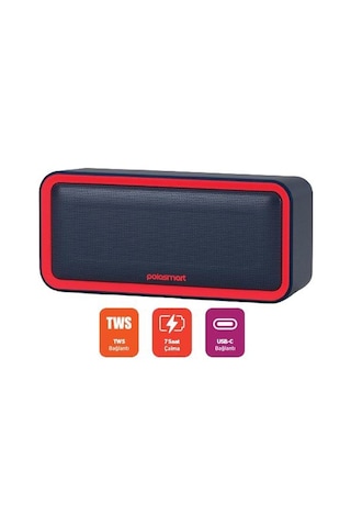 Polosmart Pbs225 Bluetooth Hoparlör Kırmızı