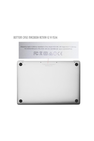 Apple Uyumlu MacBook İle 12inc A1534 Alt Kapak Bottom Case 2015/2016