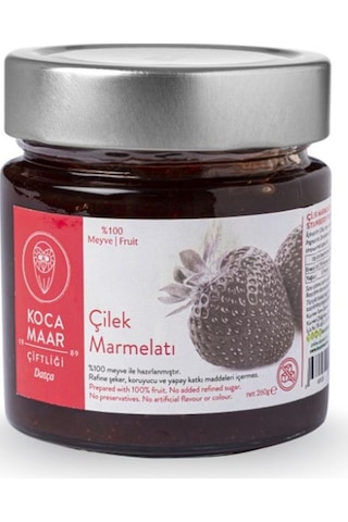 Kocamaar Çiftliği Çilek Marmelatı (Rafine Şeker İlavesiz) 260 gr