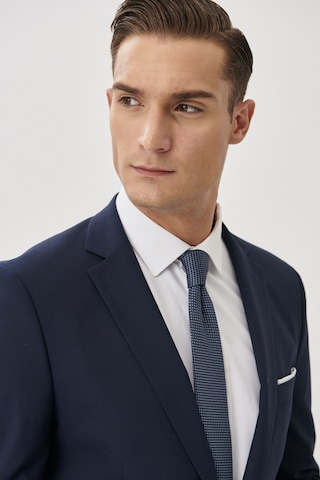 AC&Co / Altınyıldız Classics Erkek Slim Fit Dar Kesim Mono Yaka Takım Elbise Lacivert