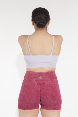 Nature The Brand Kadın Dikişli Dekolteli Sporcu Sütyeni - Hızlı Kuruyan,yoga Bra,toparlayıcı Bra,antreman Bra Beyaz