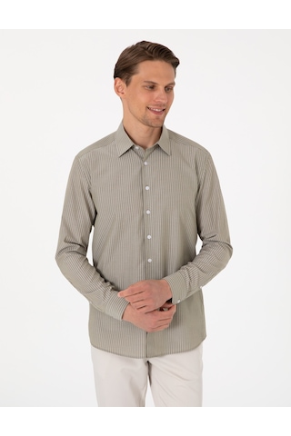 Pierre Cardin Erkek Yeşil Gömlek Desenli 50310777-vr054 Yeşil