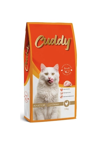 Cuddy Tavuklu Yetişkin Kedi Maması 15 KG