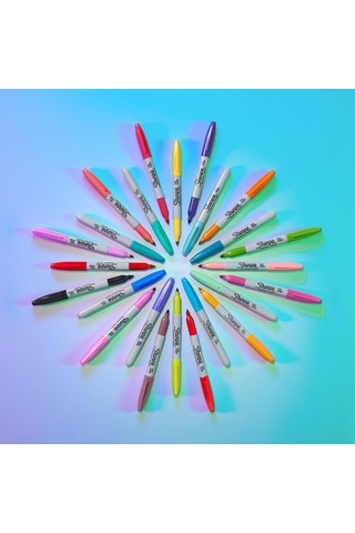Sharpie Glam Pop Kalıcı Markörler, Kalın Ayrıntılar İçin İnce Nokta, Çeşitli Canlı Renkler / 5 Keçeli Kalem Genel