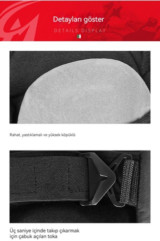 Eternal Luck Motosiklet Diz Pedleri Siyah