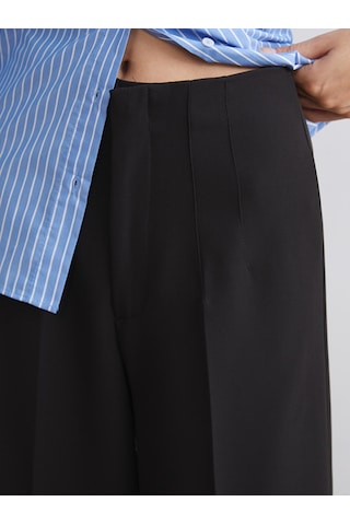 Lcw Vision Siyah Standart Fit Geniş Paça Kadın Pantolon