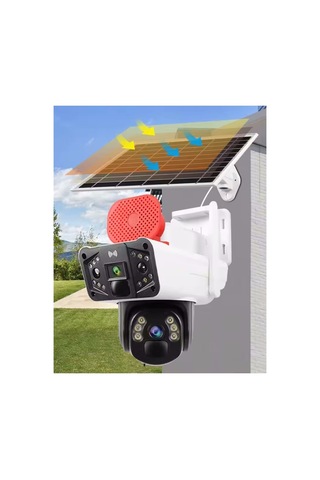 Ultimate Solar 4g Güneş Enerjili Dual Lens 360 Görüş Akıllı Güvenlik Kamerası O-kam Uygulama 25883295
