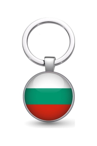 Tamgacrafts Bulgaristan Bulgaria Bayrağı Metal Anahtarlık Ülke Temalı Hediyelik Çok Renkli